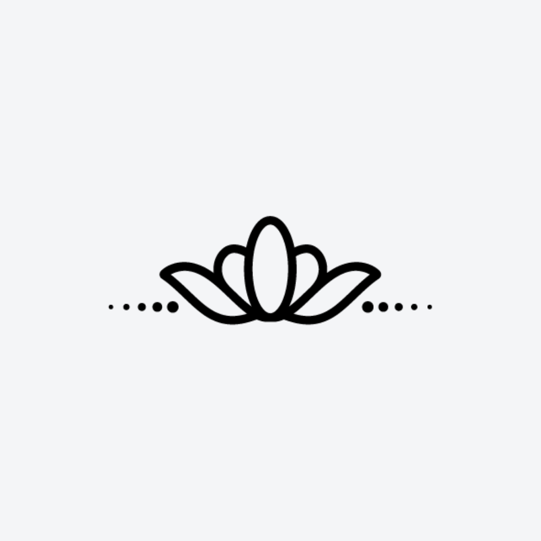 Balance Flower Tattoo