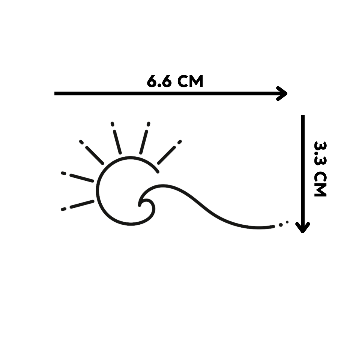 Sun Wave Tattoo